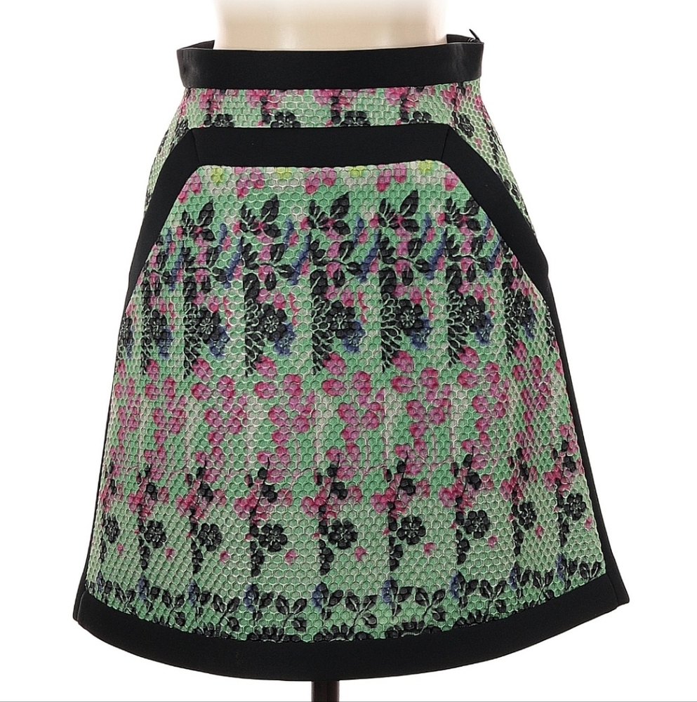 Missoni Floral Patterned Skirt - Green and Pink